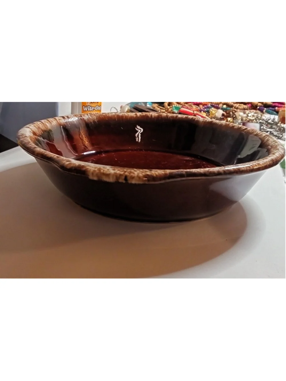 Hull Brown Drip Pottery Pair of Serving Dishes Vintage Mid Century Ovenproof